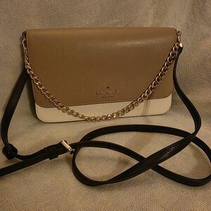 Kate Spade Tan and Black Crossbody Bag